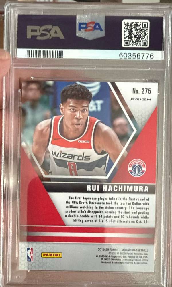 2019 Panini Mosaic - Pink Camo #275 RUI HACHIMURA PSA PSA 10 SN60356776