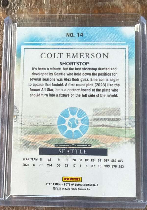 2025 Panini Boys of Summer - Red #14 Colt Emerson