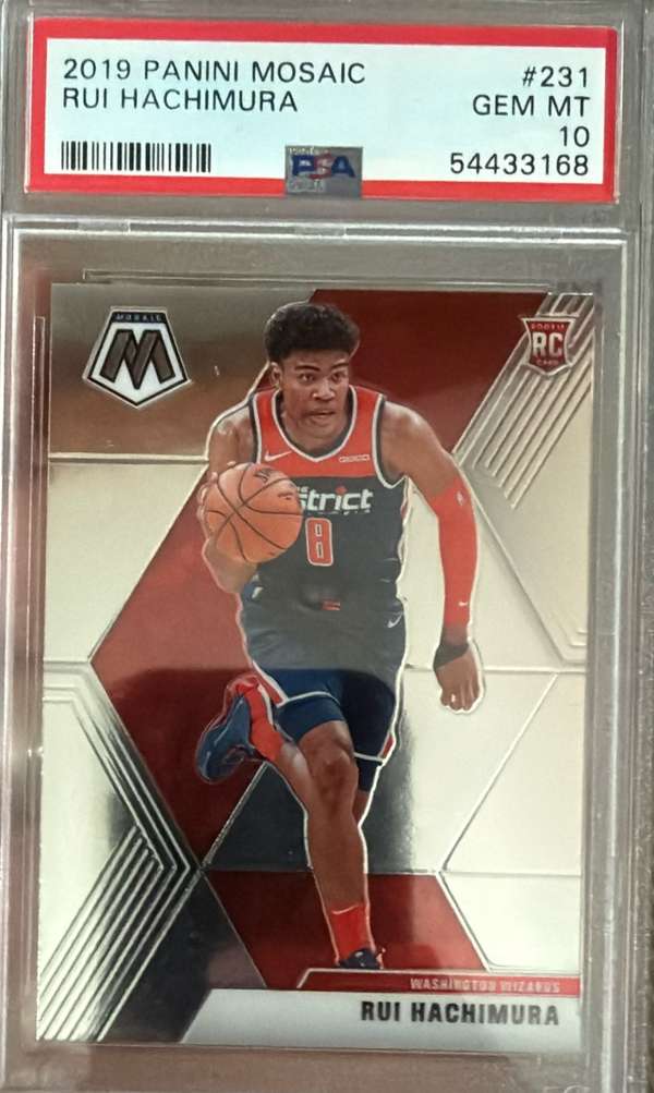 2019 Panini Mosaic #231 RUI HACHIMURA PSA PSA 10 SN54433168