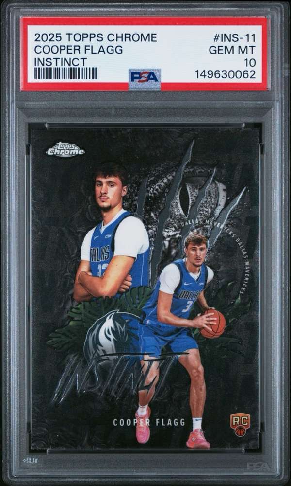 2025 Topps Chrome Instinct #INS-11 COOPER FLAGG PSA PSA 10 SN149630062
