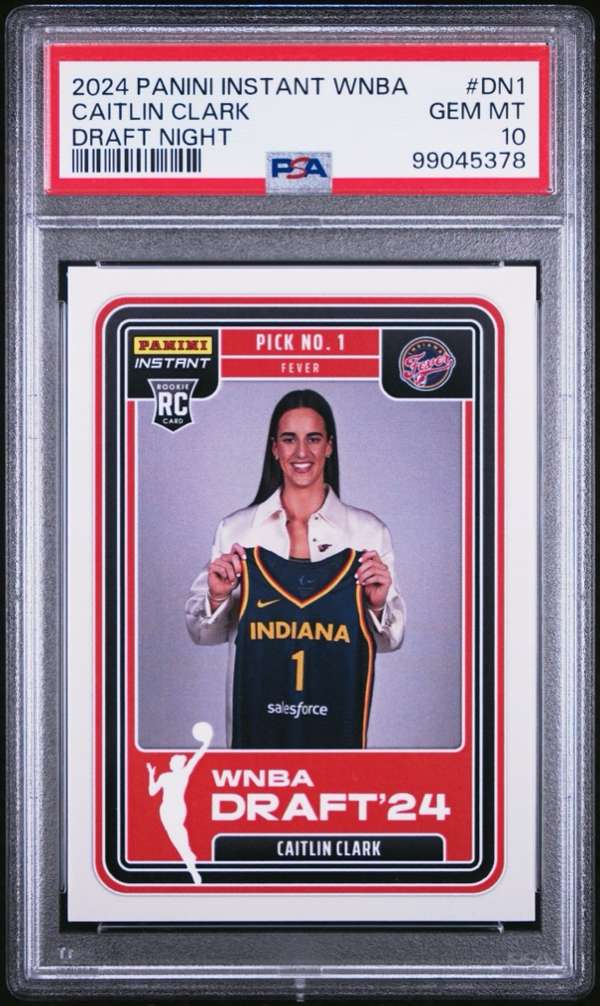 2024 Panini Instant WNBA Draft Night #DN1 CAITLIN CLARK PSA PSA 10 SN99045378