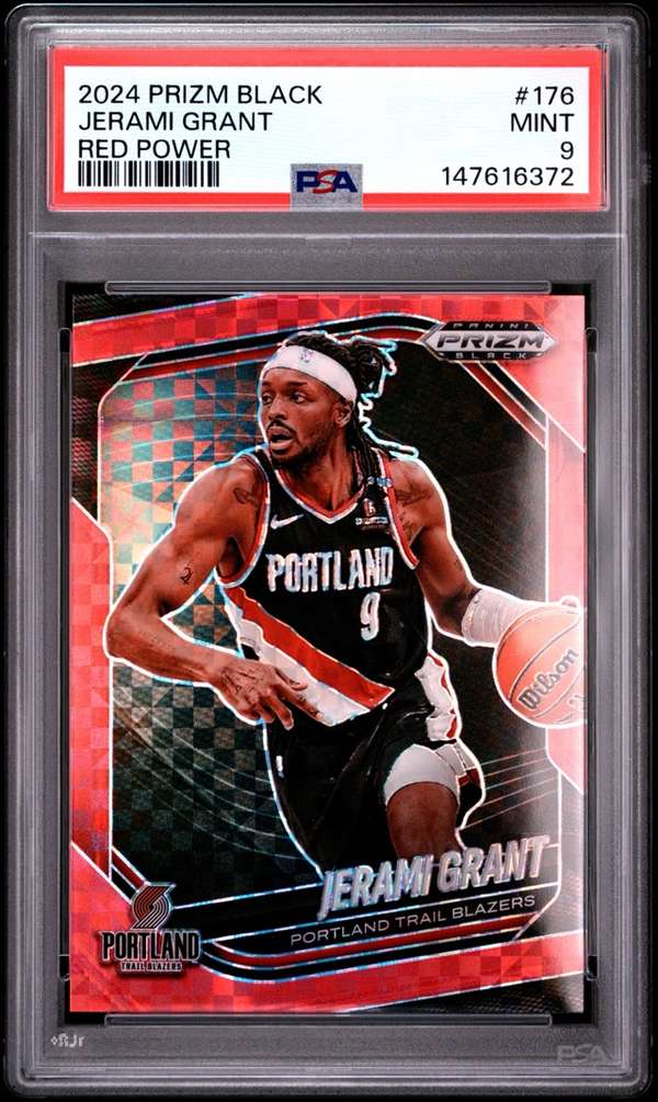 2024 Panini Prizm Black - Red Power #176 JERAMI GRANT PSA PSA 9 SN147616372