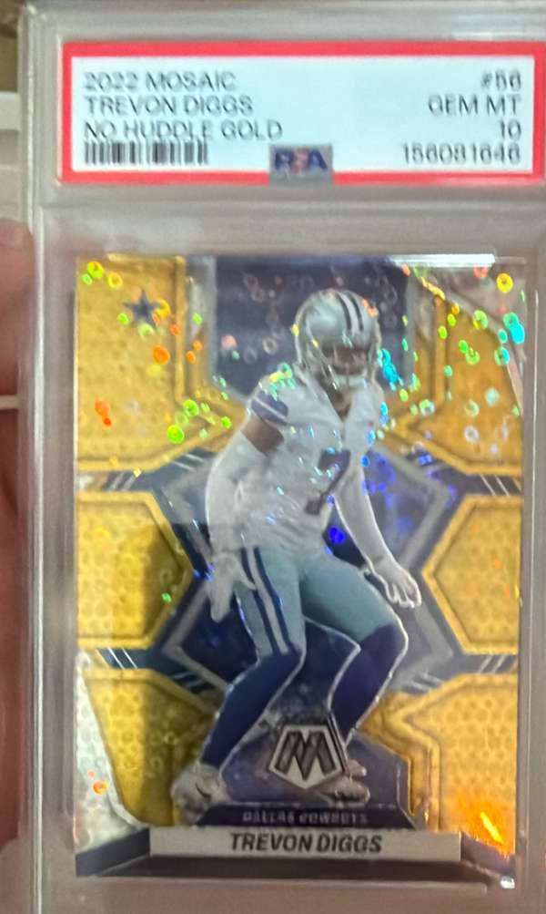 2022 Panini Mosaic - Mosaic No Huddle Gold #56 Trevon Diggs