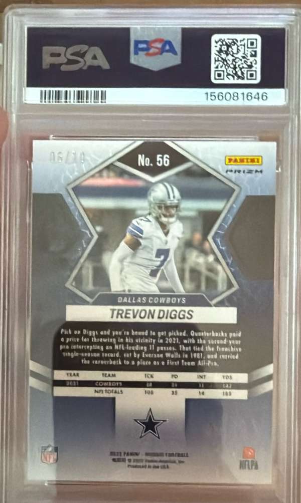 2022 Panini Mosaic - Mosaic No Huddle Gold #56 Trevon Diggs