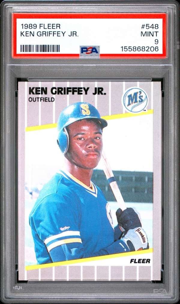 1989 Fleer #548 KEN GRIFFEY JR. PSA PSA 9 SN155868206