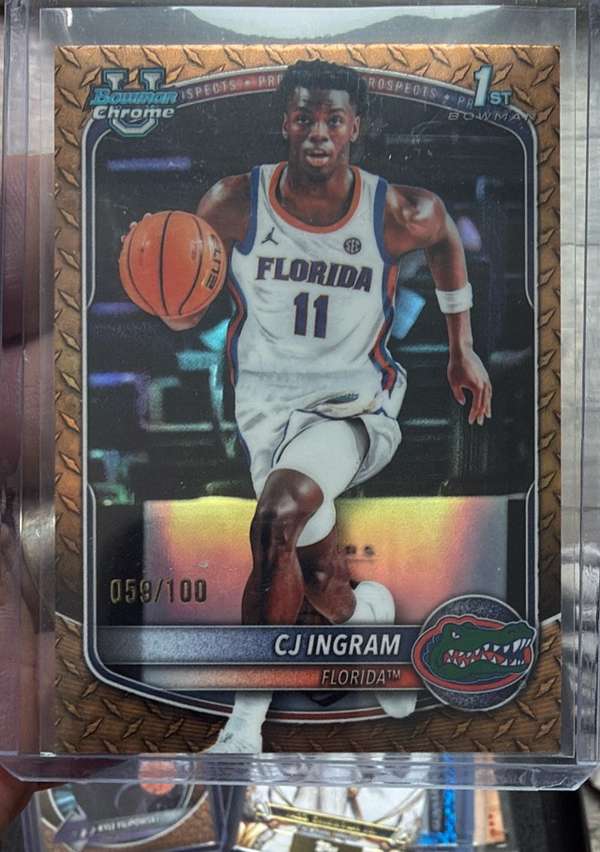 2025-26 Bowman - Chrome Prospects Reptilian Refractor #BCP-77 CJ Ingram