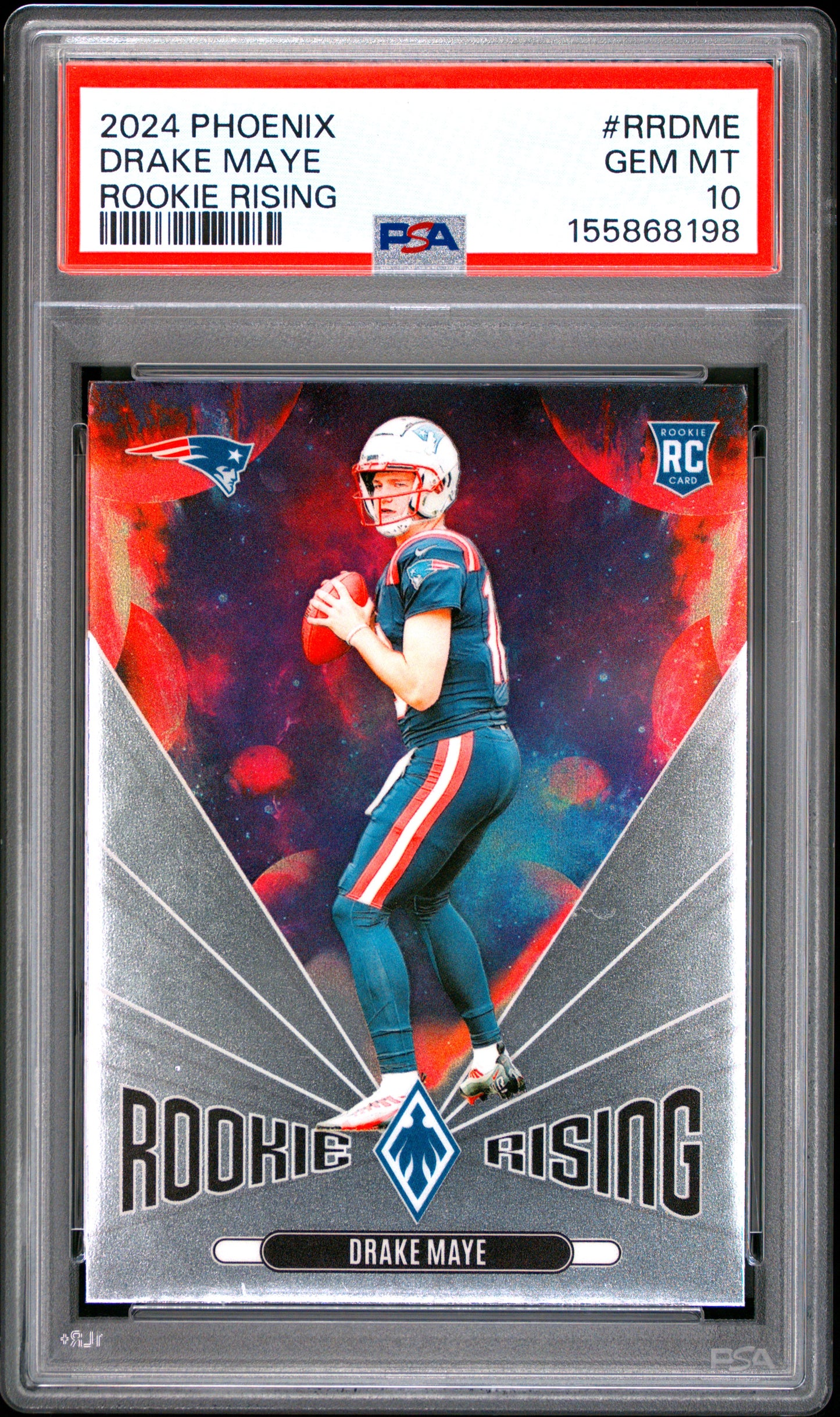 2024 Panini Phoenix Rookie Rising #RRDME Drake Maye PSA 10