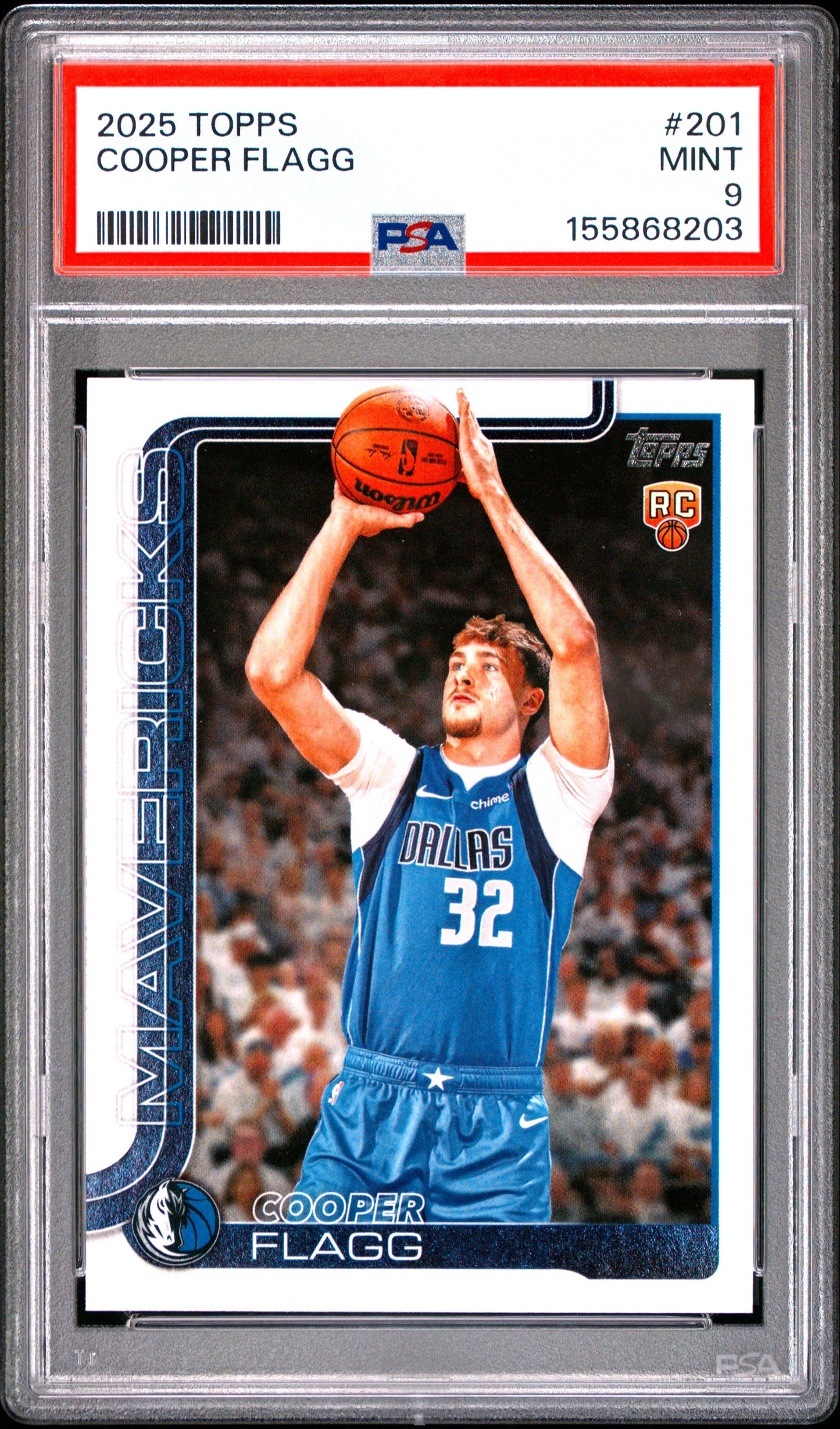 2025 Topps #201 Cooper Flagg PSA 9 #/2025